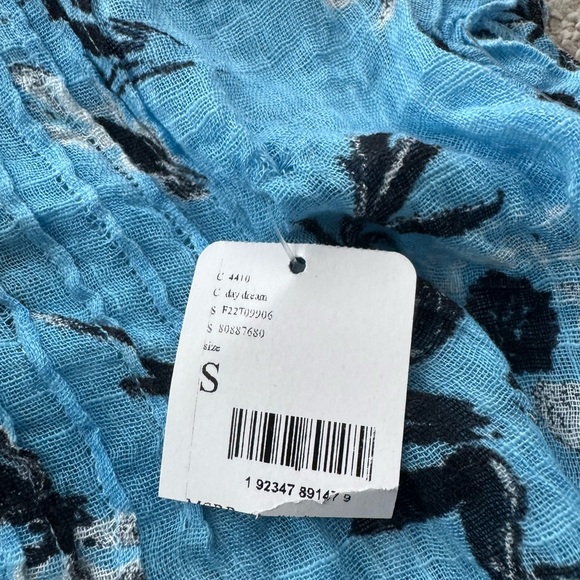 NWT Free People Naya Printed Top in Blue - Picture 7 of 11